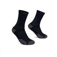 Chaussettes de course à compression UTOBEST A04, anti-humidité, amortissantes, respirantes, rembourrées, anti-ampoules, pour hommes, toutes saisons
