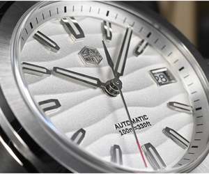 นาฬิกาข้อมือผู้ชายสไตล์วินเทจย้อนยุคคลาสสิกสีบรอนซ์โบราณ ขนาด 39 มม. ระบบอัตโนมัติ NH35 ตัวเรือนสแตนเลสสตีล 316L ผลิตในญี่ปุ่น ราคาโรงงาน มีจำหน่าย - Product Image 3