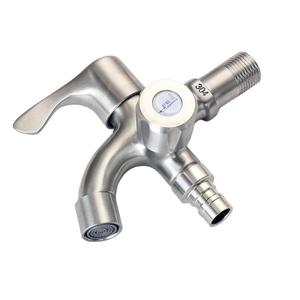 ก๊อกน้ำครีนคราวน์สแตนเลส 304 แบบควบคุมคู่ ช่องน้ำเข้าเดียว ช่องน้ำออกสองช่อง ก๊อกน้ำห้องครัว ติดตั้งง่าย - Product Image 3