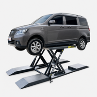 Elevador de Tijera Hidráulico de Lujo BOSCAR BC-1.4A de Posición Media, 4000 kg, Cuatro Cilindros, Motor de 2.2 kW, Altura de Elevación Móvil