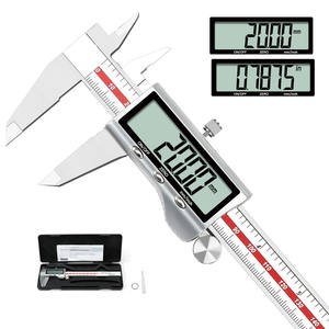 <span class=keywords><strong>Calibrador</strong></span> <span class=keywords><strong>Vernier</strong></span> de Alta Precisión de Grado Industrial con Precisión de 0.01 mm, <span class=keywords><strong>Calibrador</strong></span> Digital de Acero Inoxidable con Error de <span class=keywords><strong>0.001</strong></span> Pulgadas - Product Image 1