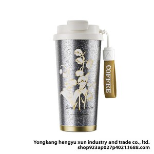 Nueva Taza de Café 2026 de Titanio Puro con Aislamiento al Vacío, Portátil para Exteriores, Ligera y de Lujo para Mujer, Diseño Lily Valley - Product Image 5
