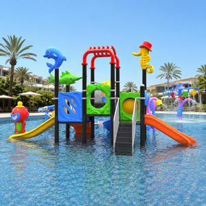 Structure de jeu <span class=keywords><strong>aquatique</strong></span> commerciale pour enfants, toboggan de <span class=keywords><strong>parc</strong></span> <span class=keywords><strong>aquatique</strong></span> extérieur, équipement de jeux aquatiques pour piscine - Product Image 1