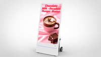 Écran d'affichage LED portable, pliable et étanche pour publicité, support de sol mobile pour affiches
