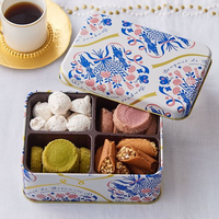 Vente en gros Offre Spéciale personnalisé imprimé hermétique couvercle boîte en étain boîtes d'emballage cadeau en métal rectangle chocolat biscuits conteneur en étain