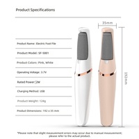 Lime à pieds électrique rechargeable haute performance pour éliminer les callosités et lisser la peau