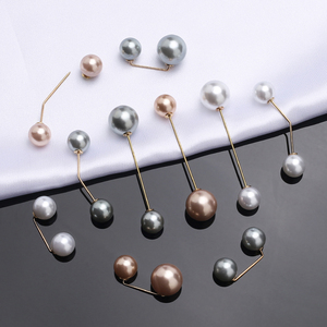 Broche de perlas de metal de moda para adornar el escote de la ropa-Pin On, aleación de zinc, sin níquel, compatible con prototipos Swift de 7 días, - Product Image 3