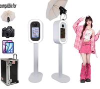 Nouvelle Offre 2026 : Cabine Photo Ovale en Aluminium Durable pour iPad avec Éclairage LED RGB Contrôlé par Application et Valise de Transport à Roulettes – Idéale pour Mariages