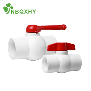 Válvula de Bola de PVC UPVC Estándar ASTM DIN para Suministro de Agua, Válvula de Bola Compacta de 1/2\"-4\" - Product Image 3