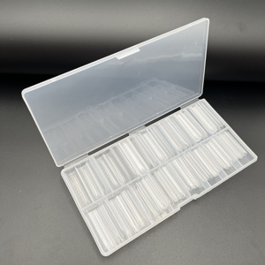 Nouvelles formes doubles réutilisables N13627 pour extensions d'ongles carrées, 14 tailles, capsules transparentes, capsules à ongles, pointes d'ongles - Product Image 5
