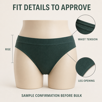 Suministro de Fábrica HAGO, Bragas de Mujer sin Costuras, Ropa Interior Acanalada, Suave y Transpirable, Bragas para Dama, Venta al Por Mayor, Personalizadas