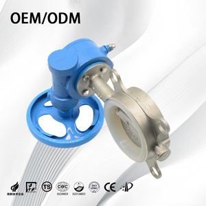 Thép không gỉ chống ăn mòn Trần gốc lugged loại chân không Van bướm với tay quay - Product Image 1