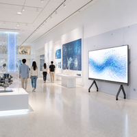 Mur vidéo LED couleur intérieur P1.8mm tout-en-un avec luminosité de 600 nits et fréquence de rafraîchissement de 3840 Hz pour salles de conférence