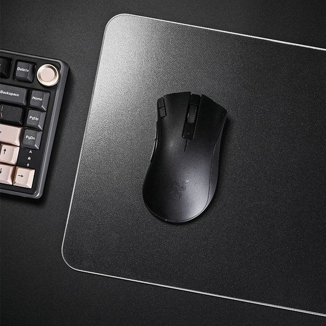 Custom Glass-Coated Mousepad Hard Waterproof High Precision and Speed Clear Professional Smooth PC Gaming Glass Mouse Pad