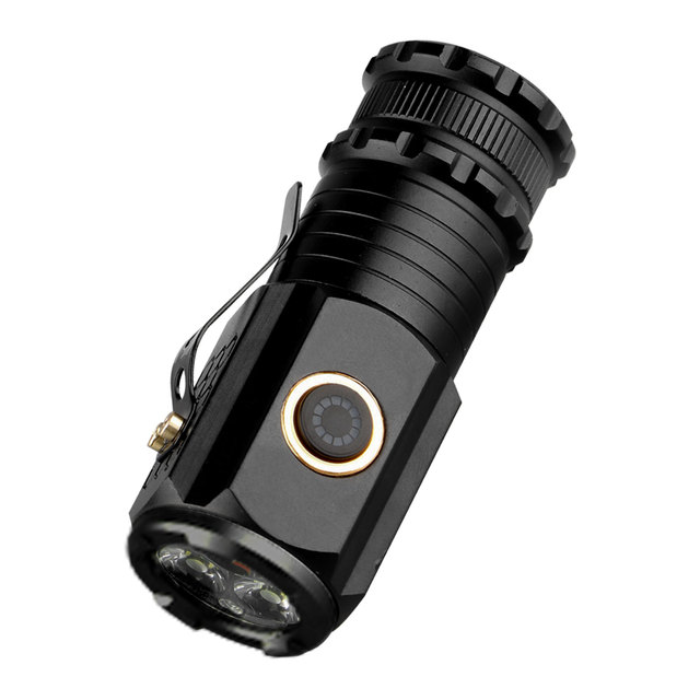 USB Rechargeable High Lumen Bright LED Flashlights Emergency Flashlight Mini High Power Flashlight with Magnet and Clip