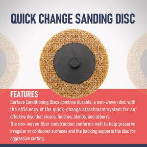 Discos Abrasivos de Condicionamento de Superfície Roll Lock de <span class=keywords><strong>3</strong></span> Polegadas Tipo R com Troca Rápida, Óxido de Alumínio para Lixamento e Desbaste de Aço Inoxidável OEM - Product Image 6