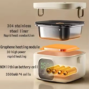กล่องอุ่นอาหารไฟฟ้าแบบพกพา ใช้พลังงานจาก USB สำหรับรถยนต์ รถบรรทุก บ้าน หรือสำนักงาน - Product Image 5
