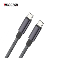 Kabel Pengisian Cepat WISESIR PD Tipe-C 1m 3A Logam Paduan Aluminium untuk Penggunaan IOS Komputer Kamera Tersedia di Stok