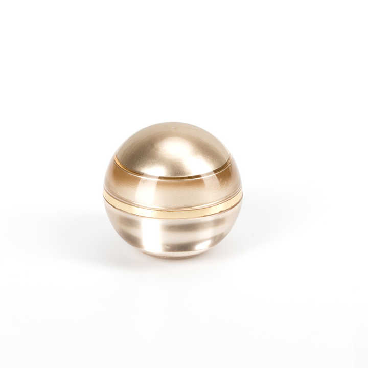 5g mini gold ball shaped jar empty cosmetic plastic jars small face cream jar ball lip balm container for skincare