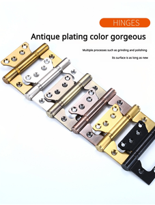 Bisagra de puerta de mariposa de acero inoxidable moderna de alta resistencia, apertura de 180 grados, con rodamiento de bolas, silenciosa, para muebles y puertas de madera, 1 año de garantía - Product Image 4