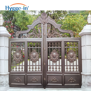 Puertas Eléctricas frontales para casa, toldo <span class=keywords><strong>de</strong></span> aluminio fundido sólido, <span class=keywords><strong>precio</strong></span> - Product Image 2