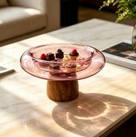 Bol à salade en verre coloré transparent résistant à la chaleur, écologique, polyvalent, grande capacité, vaisselle pour la maison et la cuisine