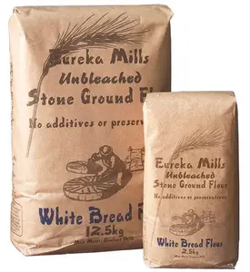 小麦粉纸袋糖粉包装塑料PE内胆面粉用50千克花粉牛皮纸袋25千克天宇接受