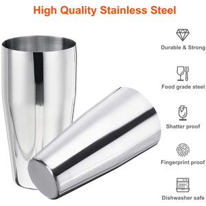 Wuyi Camol <span class=keywords><strong>Shaker</strong></span> Boston Set 9 pièces: 750ml + 600ml <span class=keywords><strong>Shaker</strong></span> non lesté, Jigger, Outils et sac | Choix du <span class=keywords><strong>barman</strong></span> | <span class=keywords><strong>Shaker</strong></span> Boston - Product Image 4
