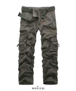 Pantalon <span class=keywords><strong>Cargo</strong></span> Homme, Multi-Poches, Droit, Décontracté, Vêtements d'Extérieur avec Fermeture Éclair, Pantalons de Jogging Urbains pour Hommes - Product Image 6