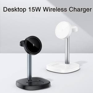 Produit de dropshipping : Chargeur sans fil magnétique 3-en-1 rapide 15W pour téléphone portable, écouteurs et montre - Product Image 2