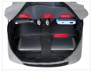 <span class=keywords><strong>Mochila</strong></span> Impermeable con Logotipo Personalizado al por Mayor, Material Oxford, con Carga USB, para Negocios, Oficina, Portátil, Maletín para Hombres y Mujeres, con Cierre - Product Image 5