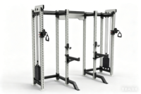 Tour de câbles multi-puissance EBN Gym en acier inoxydable pour usage commercial – Machine pour musculation et exercices d'épaules