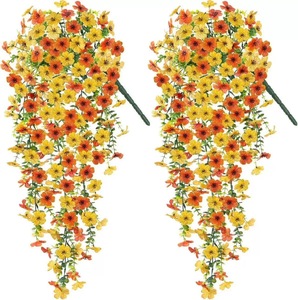 Bán Buôn Hoa Khô Mô Phỏng Hoa Nhân Tạo Treo Tím Hoa Trang Trí Nội Thất Ngoài Trời Wedding Party Hoa - Product Image 5