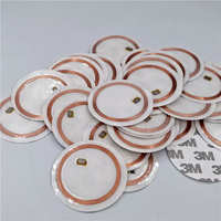 Mini Etiqueta de PVC de 50 mm T5577, Adhesiva, Regrabable, Etiqueta RFID de 125 kHz