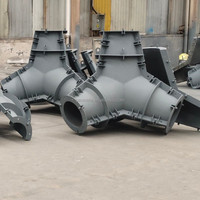 Tétrapodes hexagonaux en béton, moules de brise-lames en béton, moule Dolos, tétrapode à petite échelle