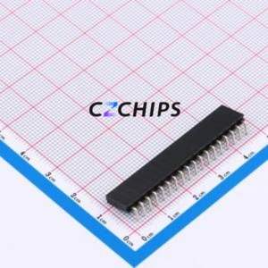 XDM254-1-18-W-8.5-G0 Pin Socket Bent Lead Through Hole,P=2.54mm Connector 1x18P 2.54mm Square Hole Right Angle Insert - Product Image 2