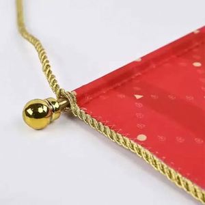 Drapeau mural ou de fenêtre personnalisable avec franges, simple ou double face, en polyester, portable, pour la décoration - Product Image 5