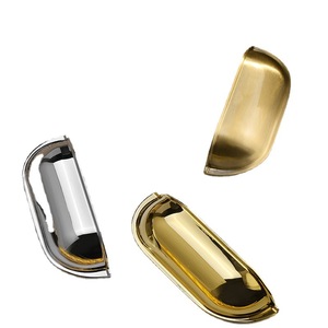 Jiehao Drawer Handles Half Dumpling Shape Brass French Style Durable Cabinet Hardware - Product Image 4