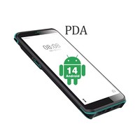 Escáner de mano robusto Android 14 5G de 6 pulgadas PDA 2D Código QR y terminal RFID NFC con memoria de 4GB Comunicación WiFi en stock