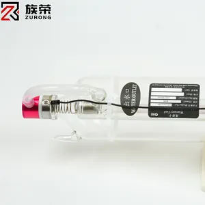 Preço amigável Zurong 40w 60w 100w 130w 150watts 180w tubo de vidro a laser Co2 para máquina de gravação e corte a laser