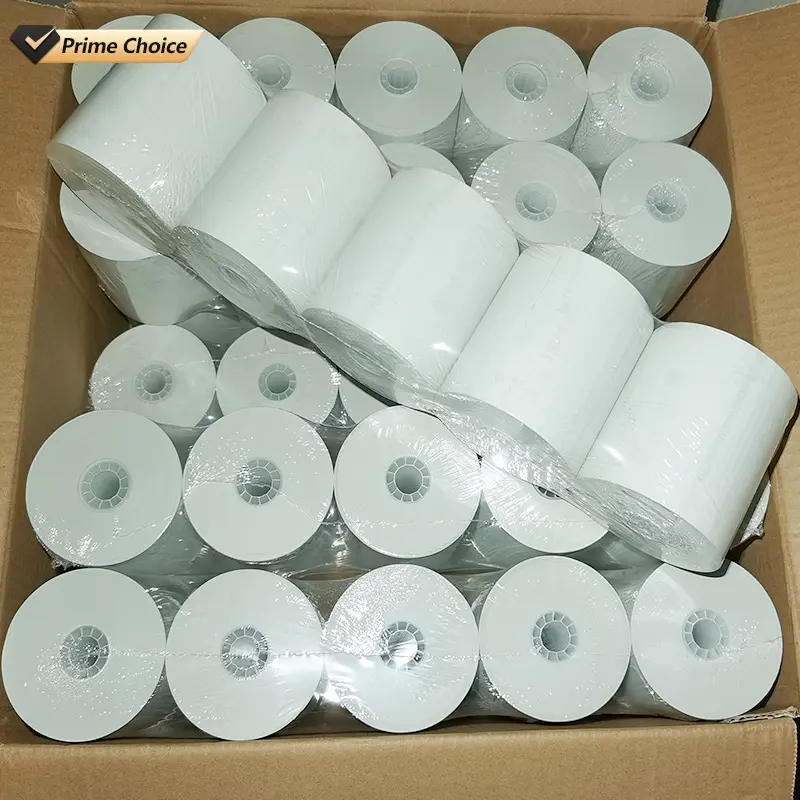 Free Sample Thermal Paper Roll for Cash Registers and POS Terminals, 80mm x 57mm