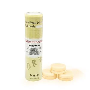 Disques de cire dure parfumée au chocolat blanc 500g, emballage en tube PVC, cire <span class=keywords><strong>dépilatoire</strong></span> pour tout le corps pour salon professionnel et usage domestique - Product Image 1