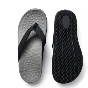 Sandales d'été pour hommes, sandales de plage, pantoufles d'intérieur, semelle pour fasciite plantaire - Product Image 1