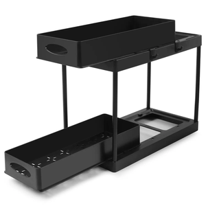 New Multifunctional Sliding Cabinet <strong>Basket</strong> Counter Storage Organiser Bathroom Countertop <strong>Shelf</strong> Kitchen Sliding Cabinet <strong>Basket</strong> - Product Image 1