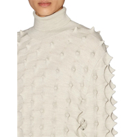 Vente en gros, pull basique à col haut et à manches longues, vêtements personnalisés, pull unisexe en viscose, pull pour femme