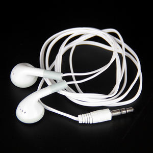 Usine en gros 3.5MM moins cher écouteurs blanc <span class=keywords><strong>filaire</strong></span> écouteur intra-auriculaire jetable casque pour Bus compagnie aérienne Tour Guide Musée - Product Image 6
