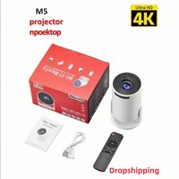 Mini projecteur intelligent HY300, projecteur de poche LED pour la maison, mini projecteur de cinéma, PK HY300 Pro, projecteur multimédia