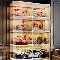 Vitrine de haute qualité, boîte de rangement, verre acrylique transparent, ornements, figurines miniatures, boîte de présentation en acrylique