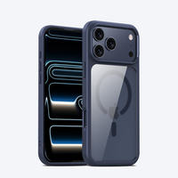Coque de téléphone magnétique transparente personnalisée, durable et antichoc pour iPhone 17 Pro Max 16 15 14 13 12 Plus Pro