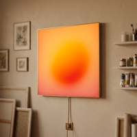 Fabricant OEM/ODM, boîte lumineuse murale en acrylique à gradient avec commande à distance par application intelligente, logo et emballage personnalisés